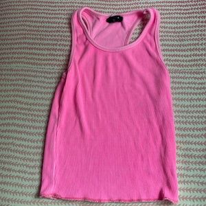 hot pink tank top kids size large